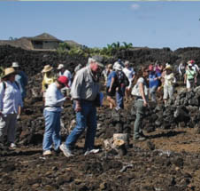 Society for Hawaiian Archaeology touring Wahi Pana